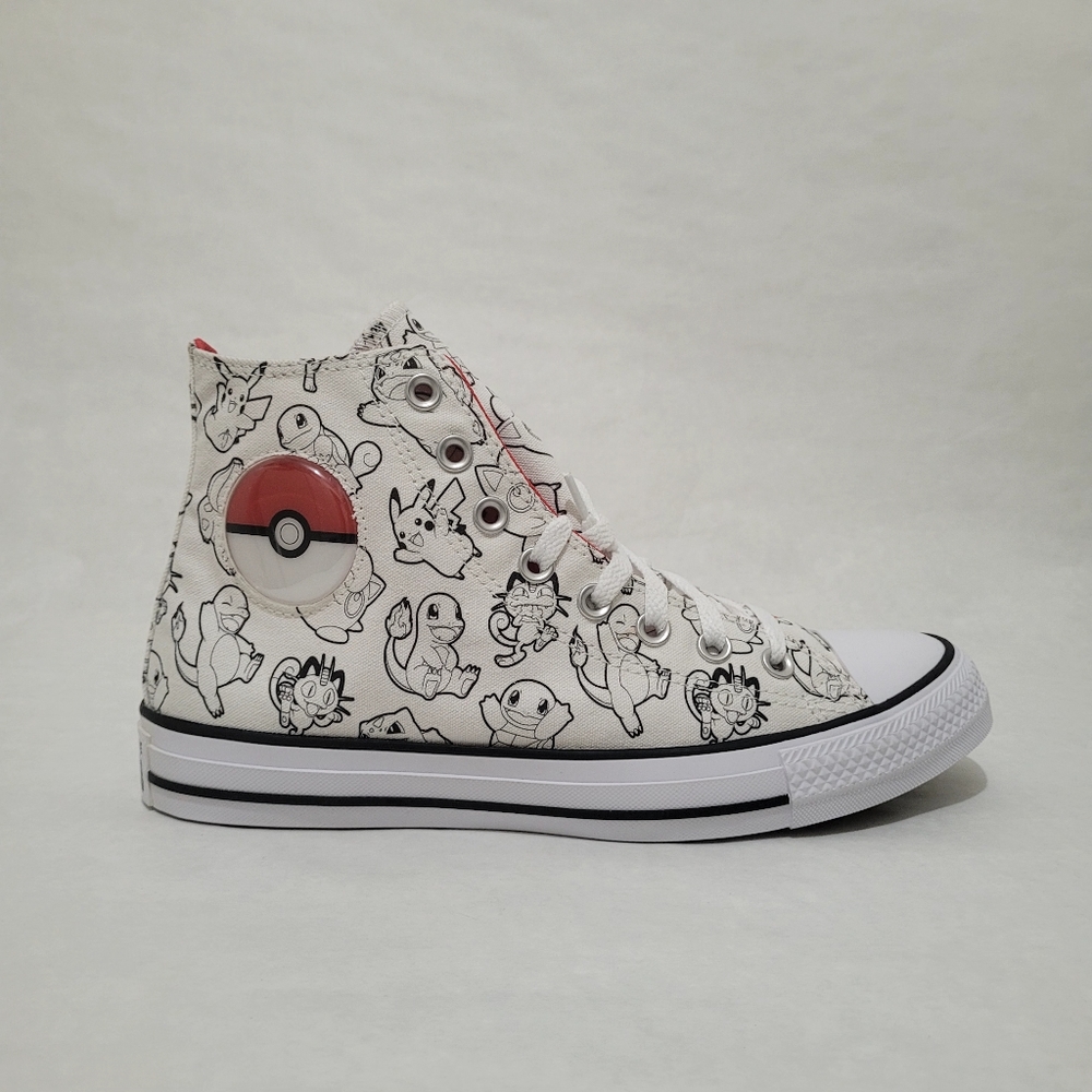 Converse Chuck Taylor All Star Pokémon Poke Ball High Top Sneakers - Picture 9 of 16
